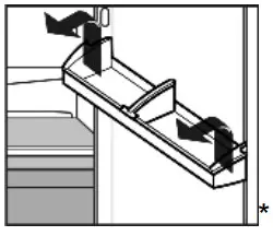 LIEBHERR TB1434 Countertop Fridge - Door racks