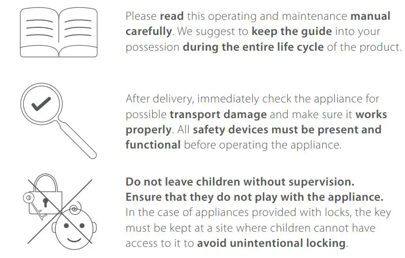 ASTE FINLAND AVO Maxi 200-87 AVO Series Open Front Cooler User Manual - SAFETY INSTRUCTIONS