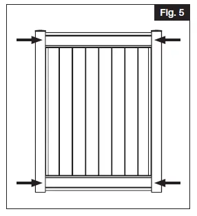 BARRETTE OUTDOOR LIVING 34111486 Vinyl Privacy Gates 8