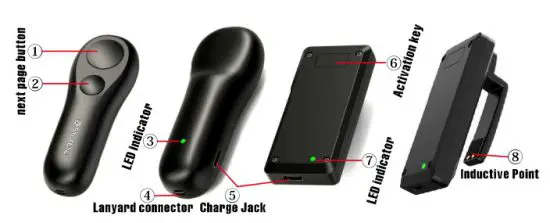 SKUKUYU SKPT01 Universal RF Remote Control Page Turner - figure 3