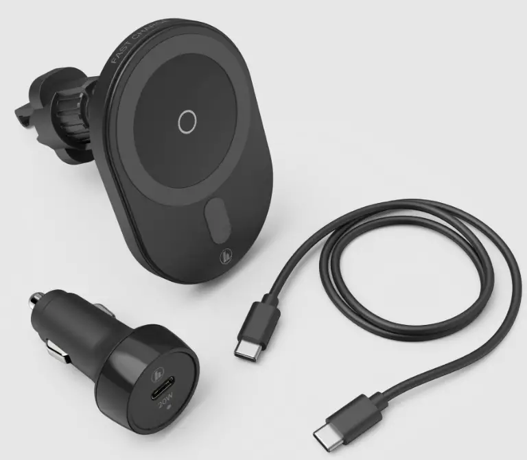 hama 00201676 MagCharge Car FC15 Wireless Car Charger