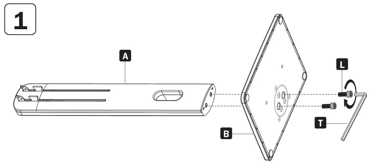 TRIPP-LITE DDVD1727AM Precision Placement Dual-Display Desktop Mount 4