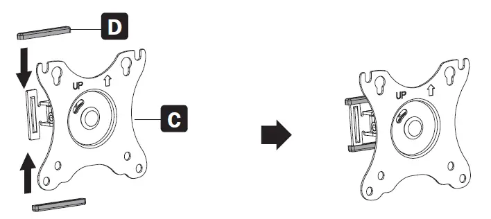 TRIPP-LITE DDVD1727AM Precision Placement Dual-Display Desktop Mount 6