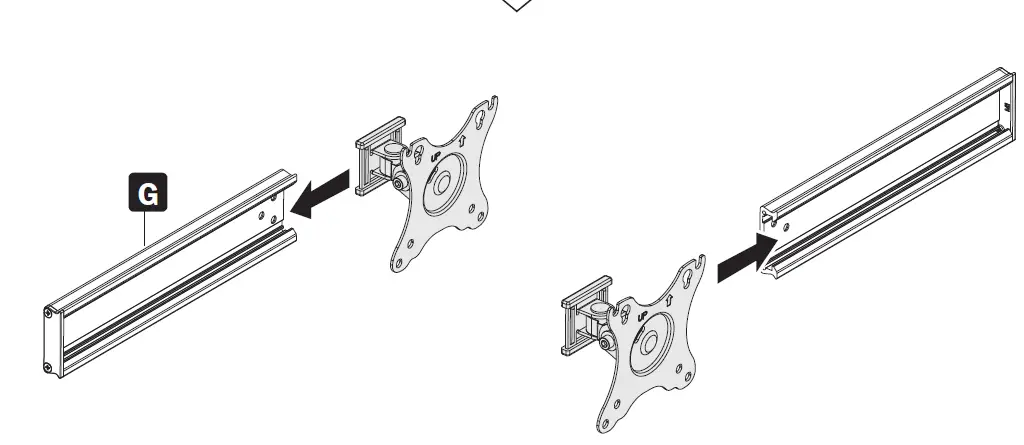 TRIPP-LITE DDVD1727AM Precision Placement Dual-Display Desktop Mount 7