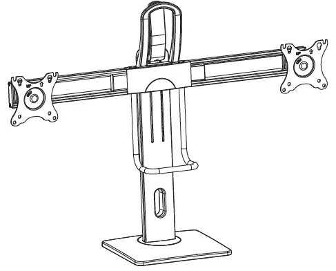 TRIPP-LITE DDVD1727AM Precision Placement Dual-Display Desktop Mount