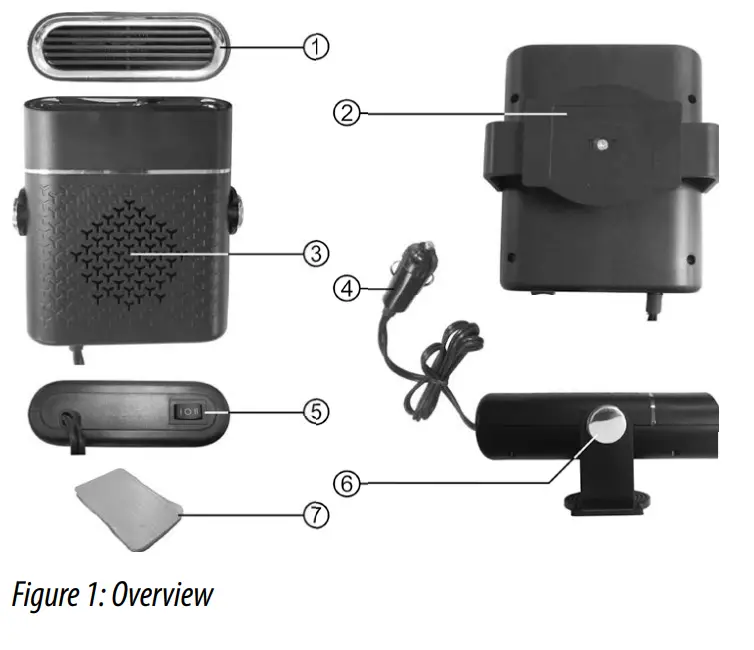 APA 27101 Ceramic Fan Heater - fig 1