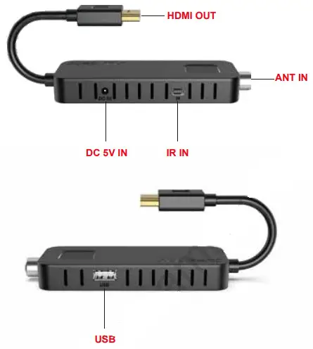 DECODER DVB T2 TV Stick - Functional Port