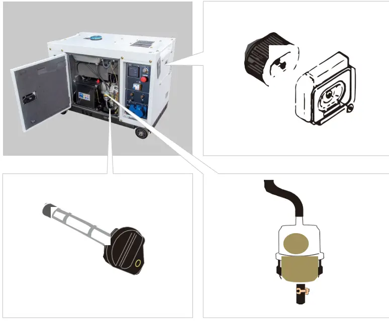 HYUNDAI DHY8600SE Electric Generator - Fig