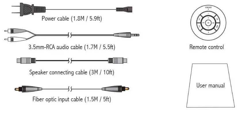EDIFIER Bookshelf Speaker Box Contents2 3