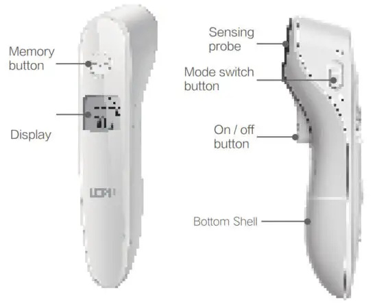 Lepo LFR30B Infrared Forehead Thermometer - Product photo