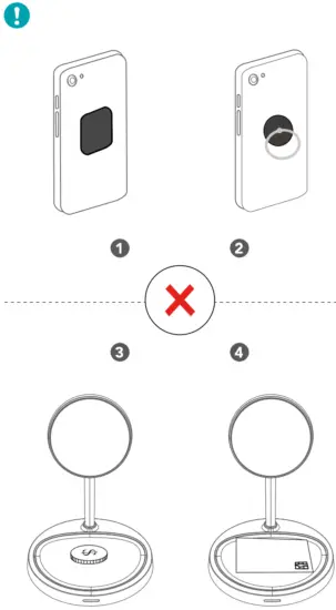 CHOETECH T575-F 2-in 1 Magnetic Wireless Charging Stand - Fig 2