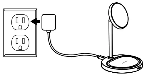 CHOETECH T575-F 2-in 1 Magnetic Wireless Charging Stand - Fig