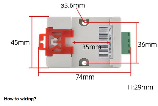 sonbus SM1810B interface rail type temperature humidity sensor-fig 1