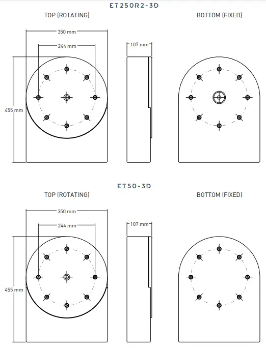 outline ET250R2-3D ET Series Electronic Turntable-fig11