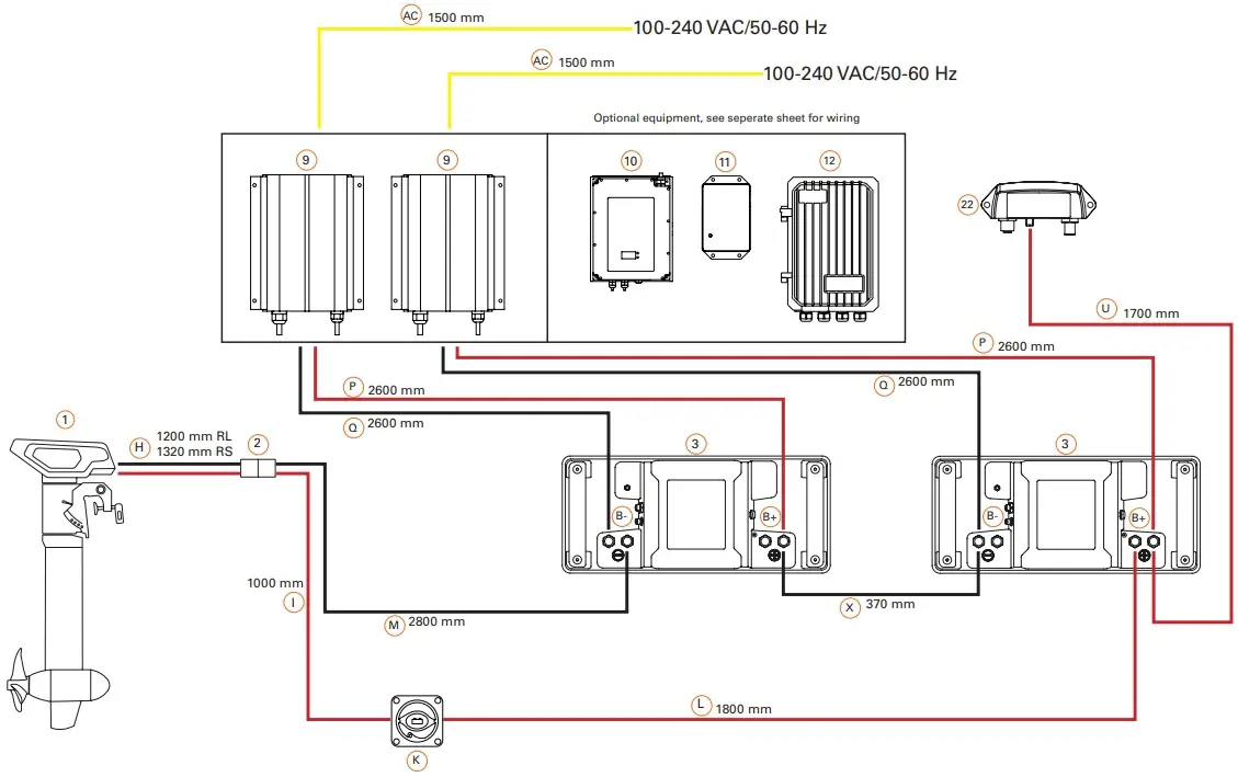 Power cable connection
