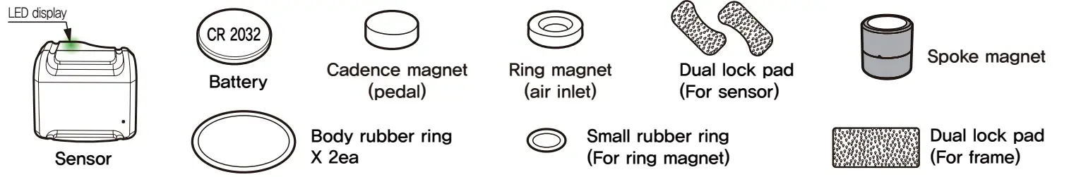 OOBIK BS-50 Cycling Speed and Cadence Dual Sensor 1