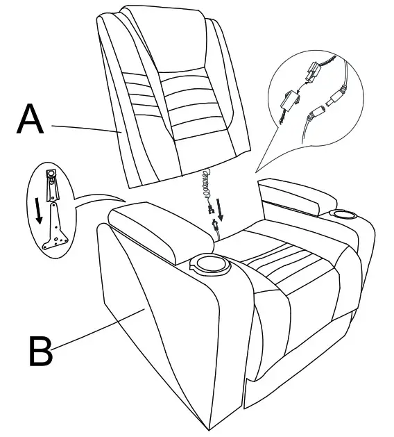 thdstatic pp289182 Home Theater Power Motion Recliner - Step 2