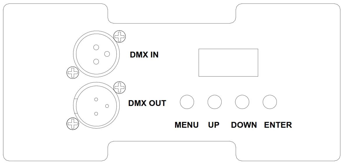 jaycar ST-3600 18 x 1W RGB LED Par Stage Light - Display Panel