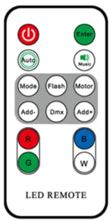 jaycar ST-3600 18 x 1W RGB LED Par Stage Light - Remote Control