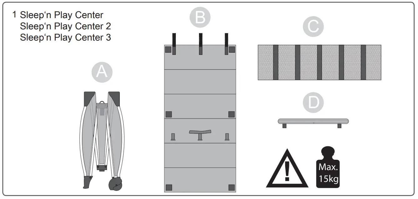 Hauck SLEEP’N PLAY SEPARATE MATTRESS - fig1