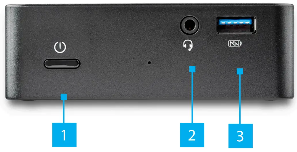 StarTech com USB-C Docking Station for Laptops - Front View