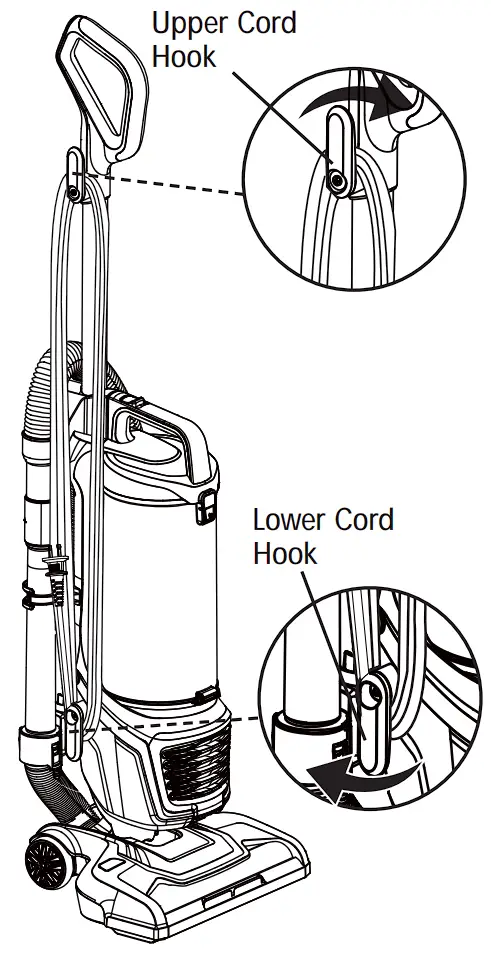 DU2012 Bagless Upright Vacuum Cleaner Assembly Instructions illustration