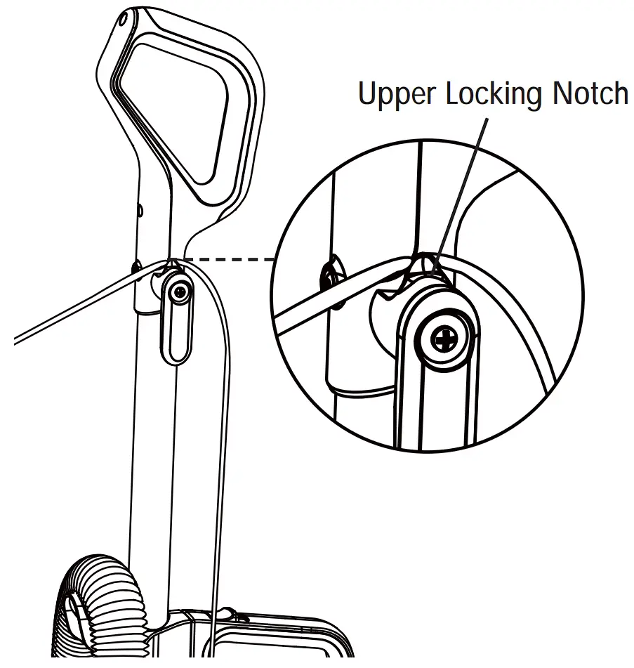 DU2012 Bagless Upright Vacuum Cleaner Operation instruction illustration