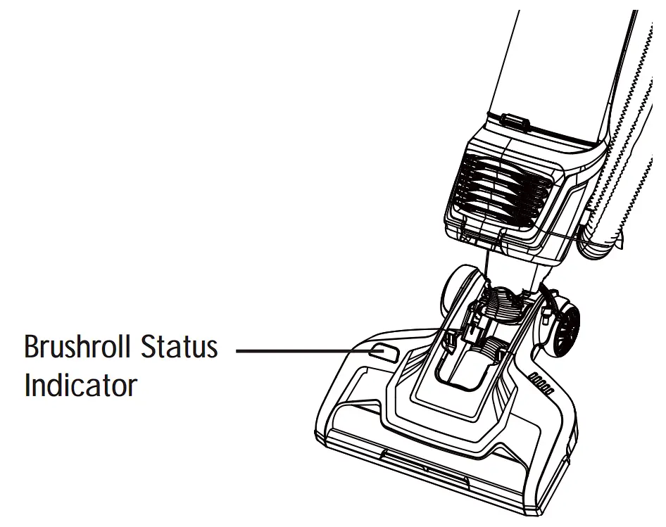 DU2012 Bagless Upright Vacuum Cleaner Operation instruction illustration