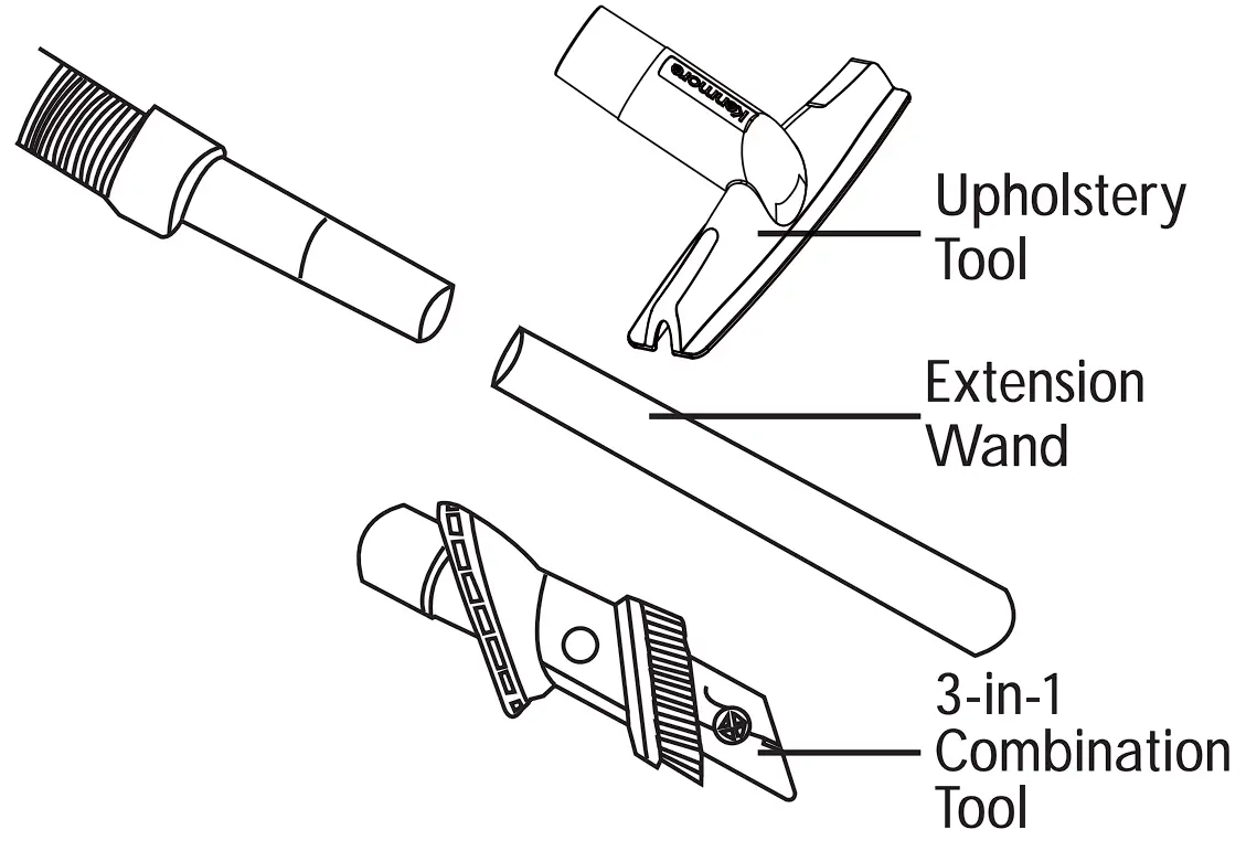 DU2012 Bagless Upright Vacuum Cleaner Operation instruction illustration
