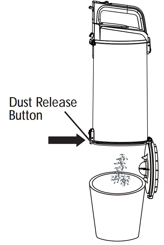 DU2012 Bagless Upright Vacuum Cleaner Vacuum Maintenance And Care Illustration