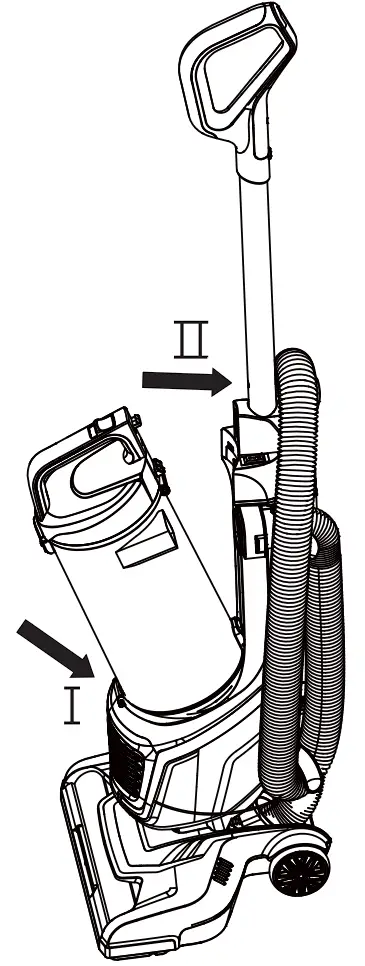 DU2012 Bagless Upright Vacuum Cleaner Vacuum Maintenance And Care Illustration