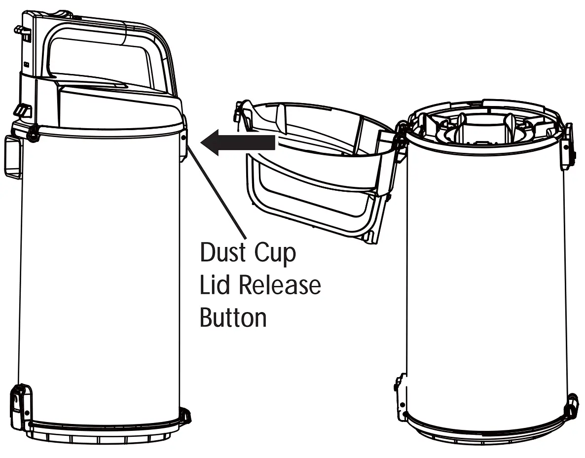 DU2012 Bagless Upright Vacuum Cleaner Vacuum Maintenance And Care Illustration