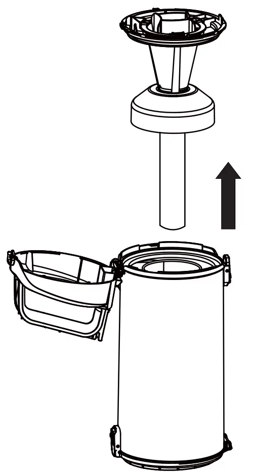 DU2012 Bagless Upright Vacuum Cleaner Vacuum Maintenance And Care Illustration