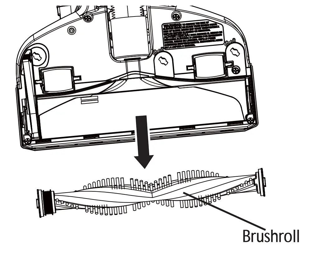 DU2012 Bagless Upright Vacuum Cleaner Vacuum Maintenance And Care Illustration