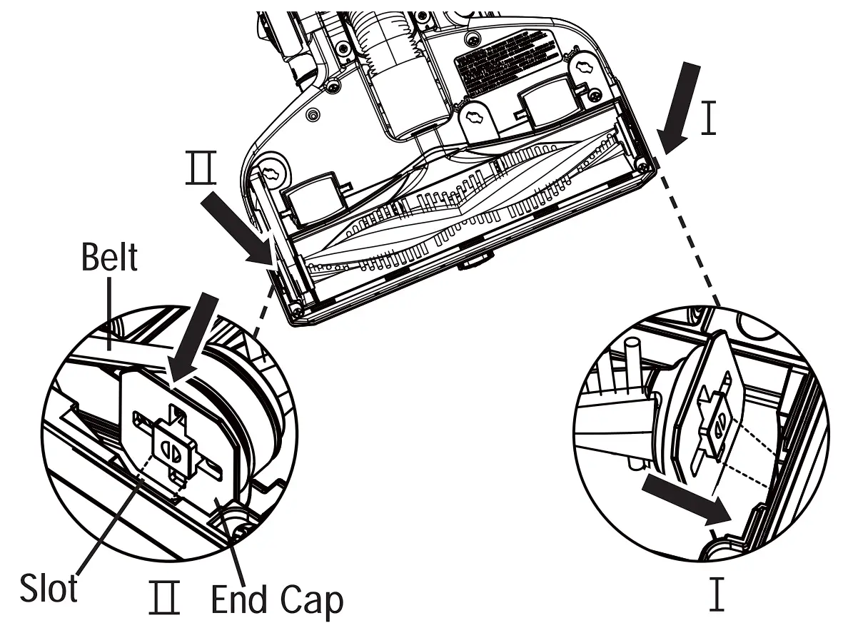 DU2012 Bagless Upright Vacuum Cleaner Vacuum Maintenance And Care Illustration
