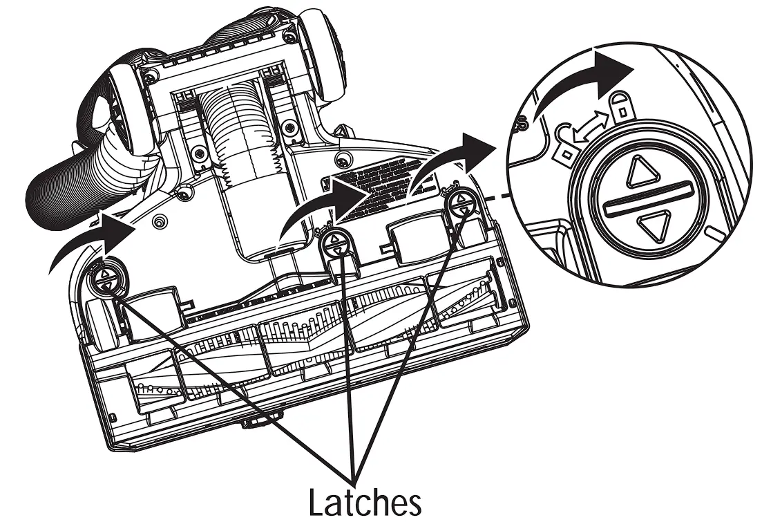 DU2012 Bagless Upright Vacuum Cleaner Vacuum Maintenance And Care Illustration