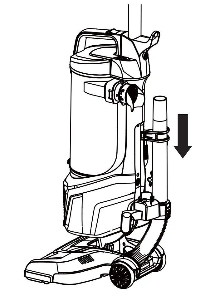 DU2012 Bagless Upright Vacuum Cleaner Assembly Instructions illustration