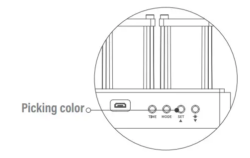MAINSPRING Neo Nixie Desk Digital Clock - color