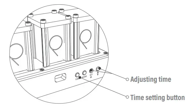 MAINSPRING Neo Nixie Desk Digital Clock - satting