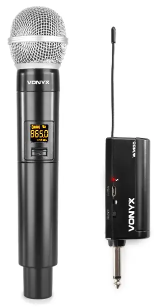 VONYX 179 210 WM55 Wireless Microphone with UHF Receiver-