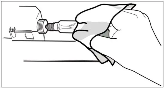 FIG 9 Replacing halogen bulbs with screw base