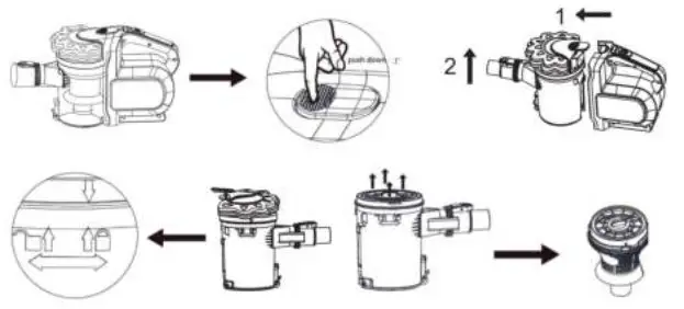 AREBOS AR HE HSSE Upright Vacuum Cleaner Eco - Maintenance 2