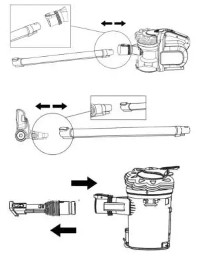 AREBOS AR HE HSSE Upright Vacuum Cleaner Eco - Start up