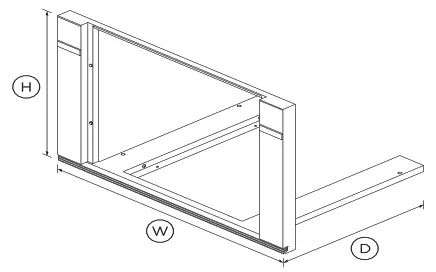 FISHER PAYKEL TK30NDB1 30 Inch Companion Trim Kit - Fig