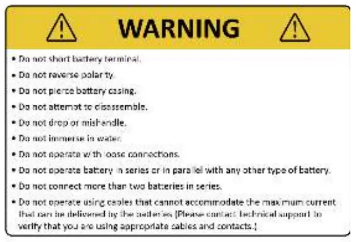 Warning instruction
