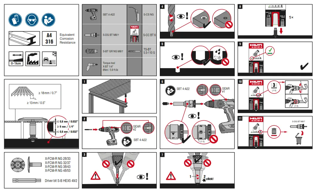 HILTI X FCM R NG Calibration