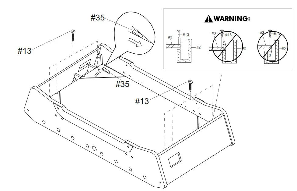 COUGAR C049 004 10 Arch Pro Football Table - ASSEMBLY 3