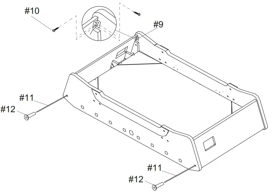 COUGAR C049 004 10 Arch Pro Football Table - ASSEMBLY 4