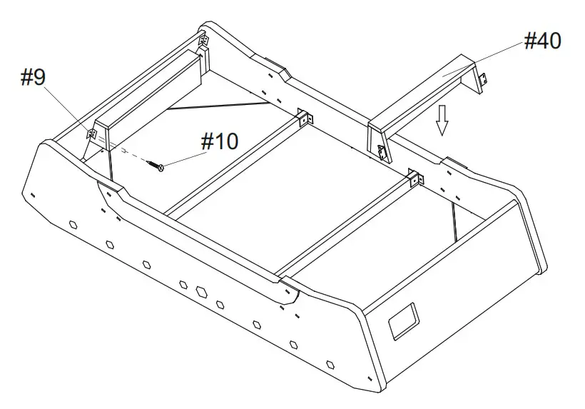 COUGAR C049 004 10 Arch Pro Football Table - ASSEMBLY 6