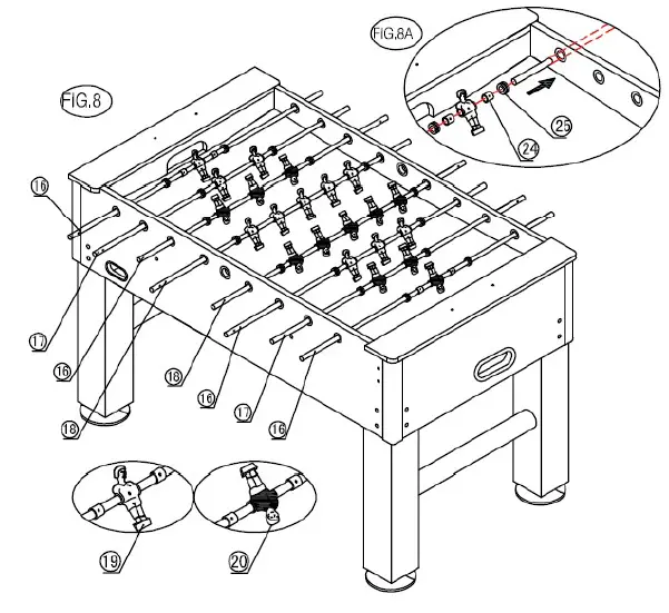 NORDIC Games 809-040 Table Soccer FIG (10)
